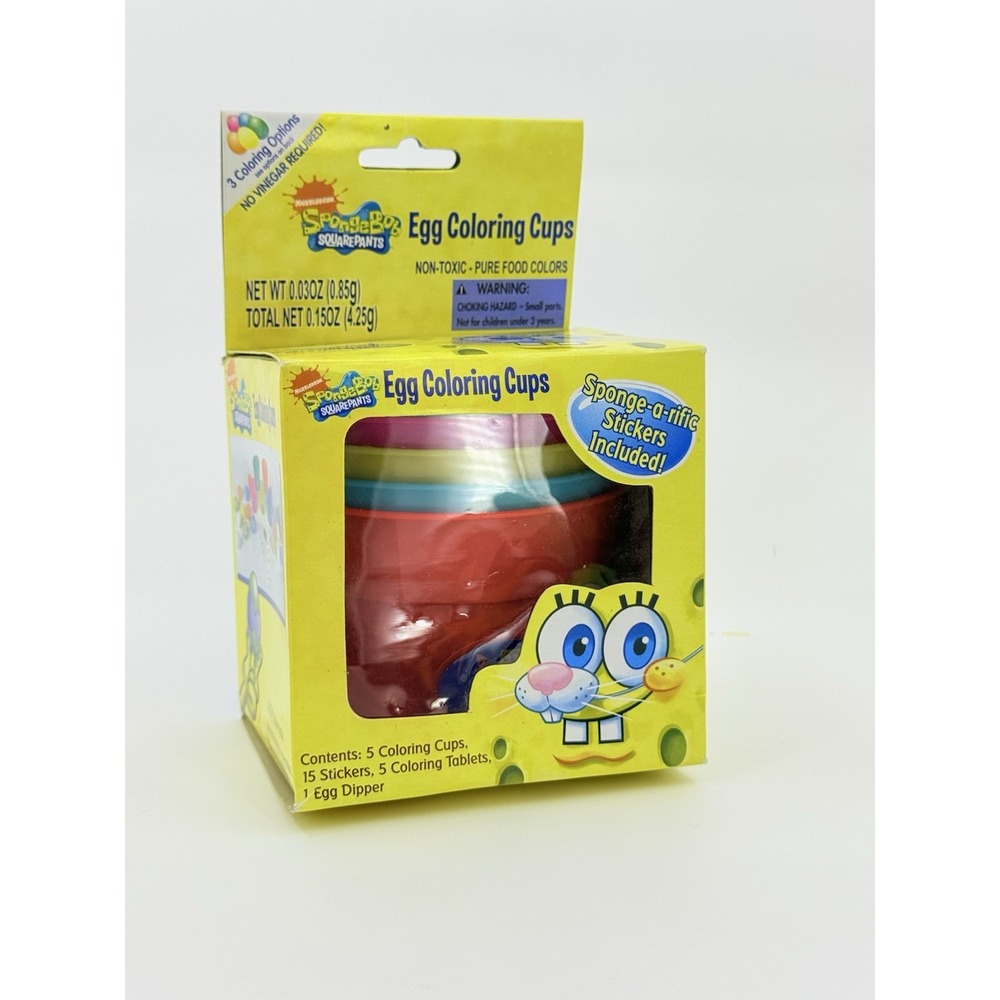 SpongeBob Squarepants Easter Egg Decorating Kit RARE SEALED Nickelodeon 2010